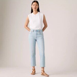 NWT Levi's 501 Original Cropped Ankle Light Wash High Waisted Jeans 29